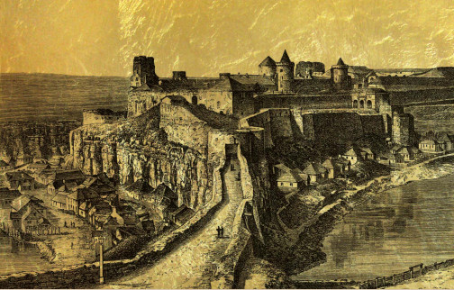Картина с видом Каменец-Подольской крепости