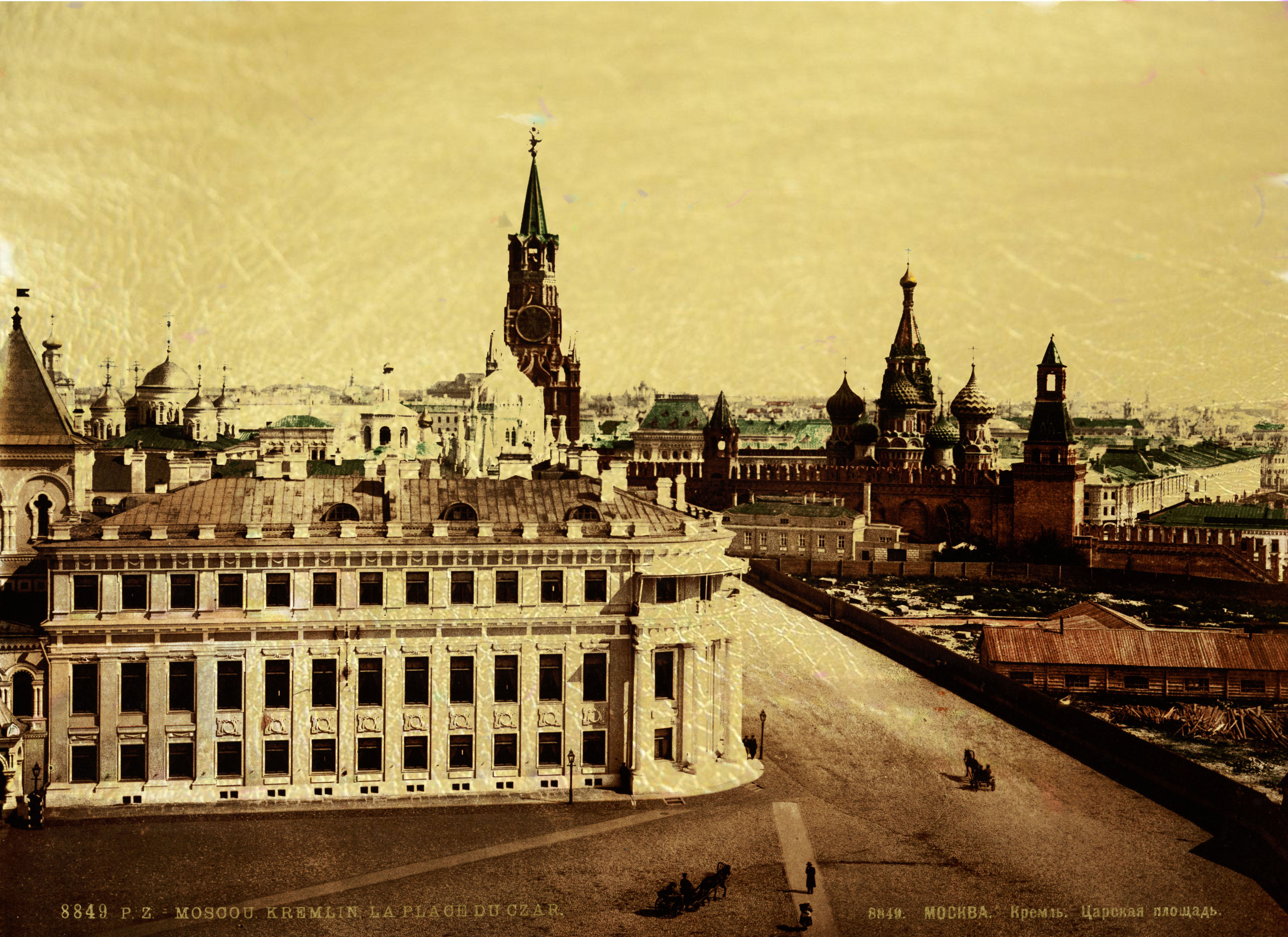 Золотая картина Соборная площадь в Кремле