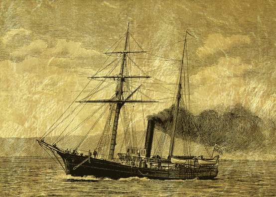 Картина Золотой корабль